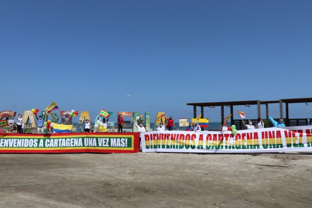 Recibimiento de agencias de viajes a los primeros&nbsp;turistas a Cartagena.