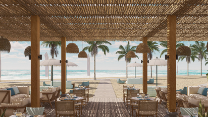 Terraza del Paradisus by Meliá en Bali.