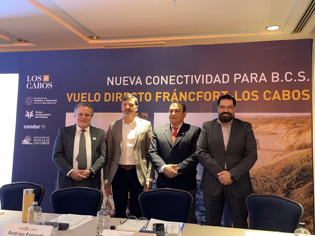Los Cabos anunció que, de noviembre de este año hasta a abril de 2025, ofrecerá vuelos directos con Frankfurt, Alemania.