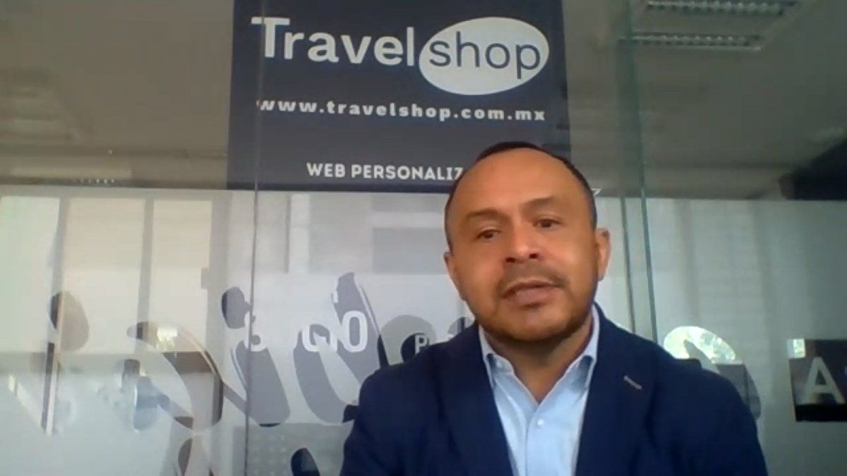 Miguel Galicia, director de Travel Shop Operadora, durante la entrevista.