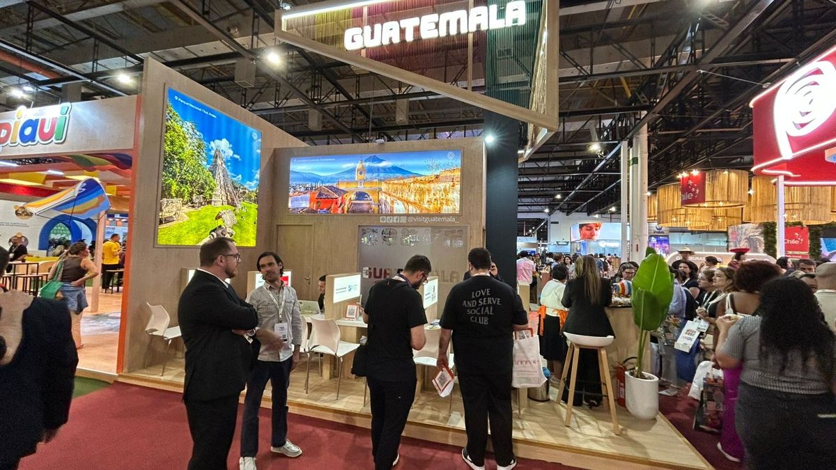Stand de Guatemala en WTM Latin America 2026, en San Pablo.