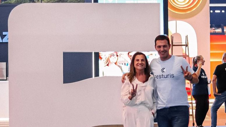 Eduardo Zorzanello y Marta Rossi, los organizadores de la Feria Internacional de Turismo Festuris, en el marco de la edición 2024.