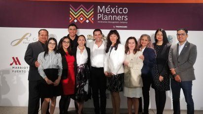 El equipo de México Planners en conferencia de prensa previa a la contingencia sanitaria.