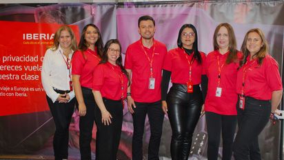 El equipo de Iberia en Colombia presentó a las agencias de viajes las últimas novedades en sus cabinas y los beneficios a los pasajeros.&nbsp;