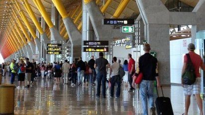 El aeropuerto Adolfo Suárez, de Barajas, Madrid.
