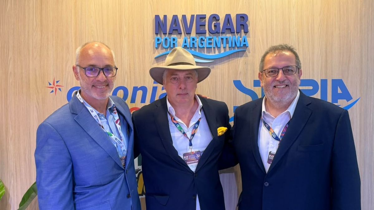 Alejandro Arrabal, gerente general de Iguazú Jungle; Jorge Sturla, presidente de Sturla Viajes; y Alejandro Curlanti, director de Criollos Turismo y presidente de Safari Lacustre.