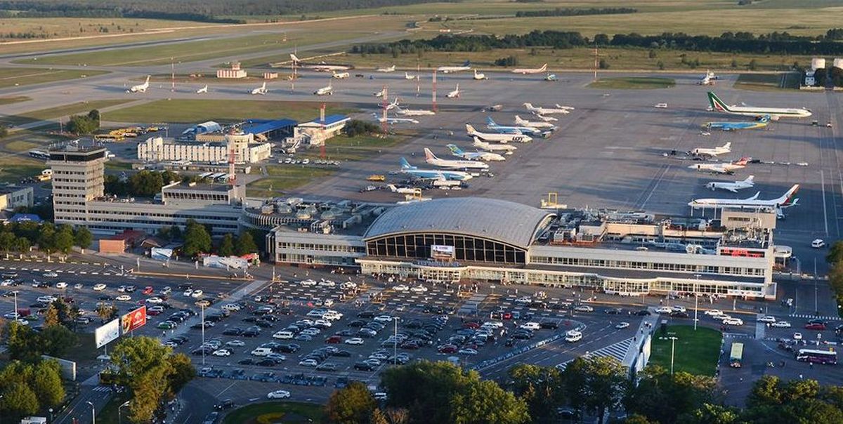 Aeropuerto de Kiev, en Ucrania