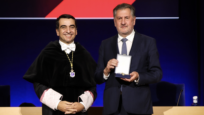 Amancio López Seijas, presidente del Grupo Hotusa, medalla de honor del consejo social de la Universidad Rey Juan Carlos.
