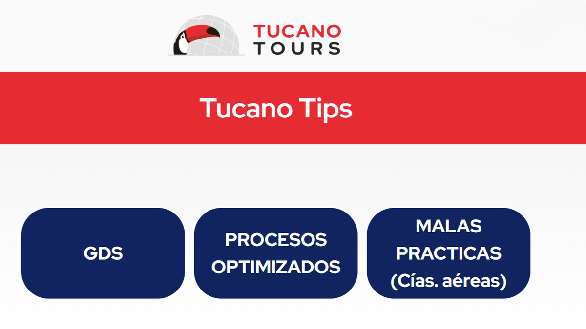 Tucano Tips, la nueva serie de recomendaciones de Tucano Tours.&nbsp;
