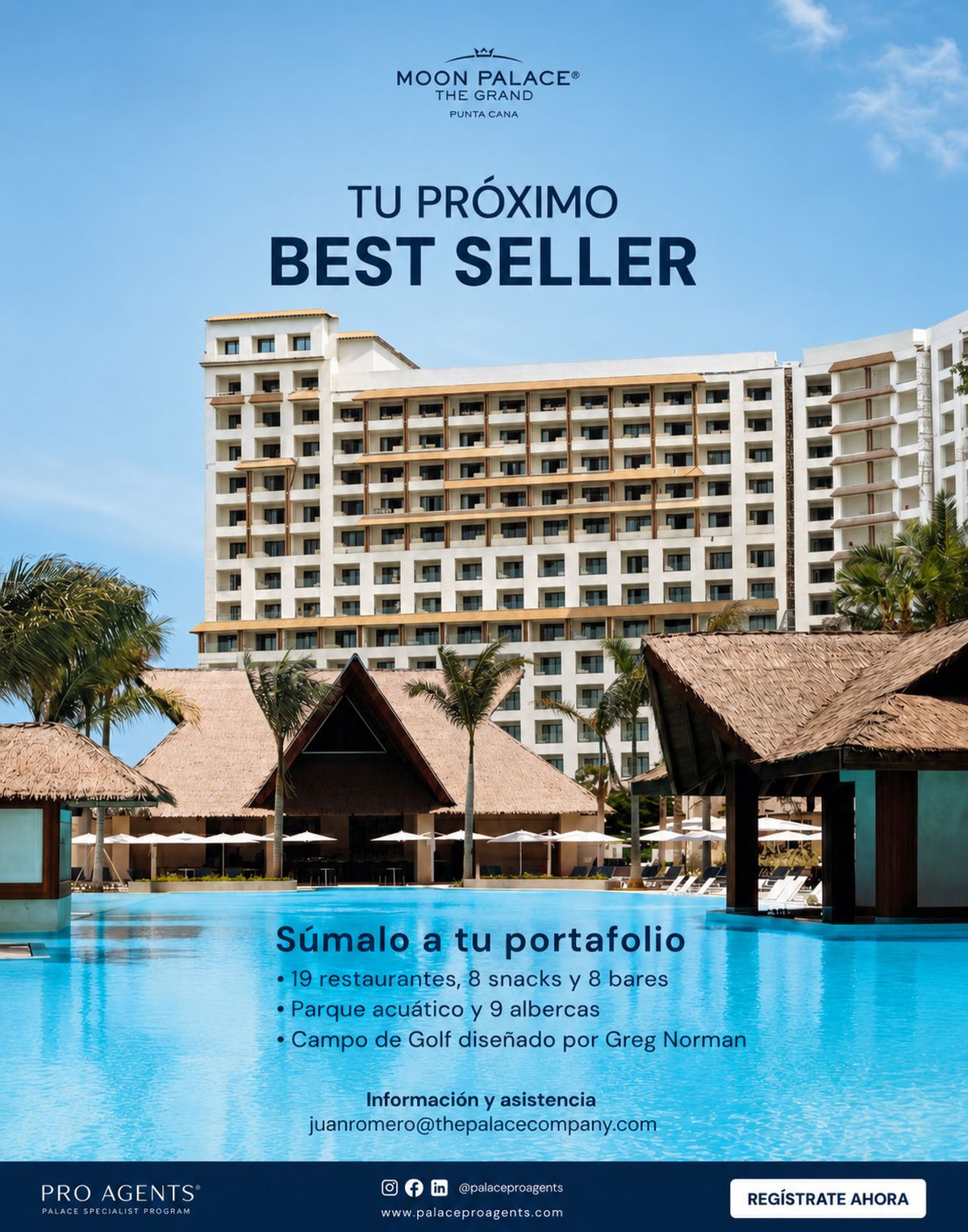 The Palace Company invita a sumar Moon Palace The Grand Punta Cana a portafolio de agencias de viajes.
