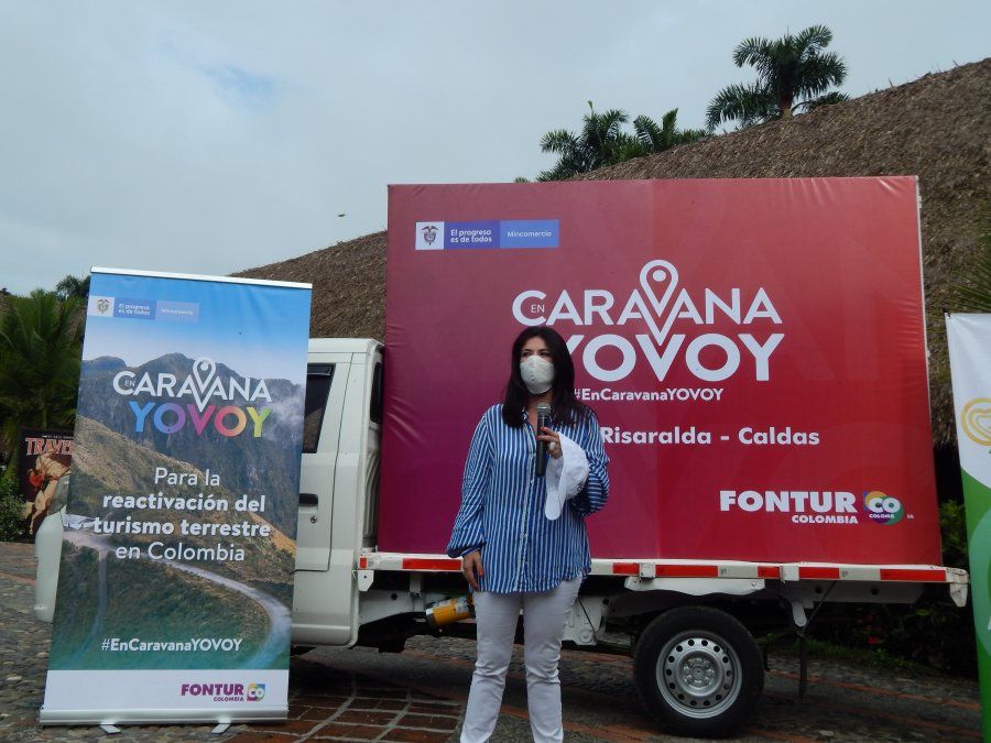 Raquel Garavito, presidenta de Fontur en la segunda edición de En Caravana Yo voy en el Eje Cafetero.