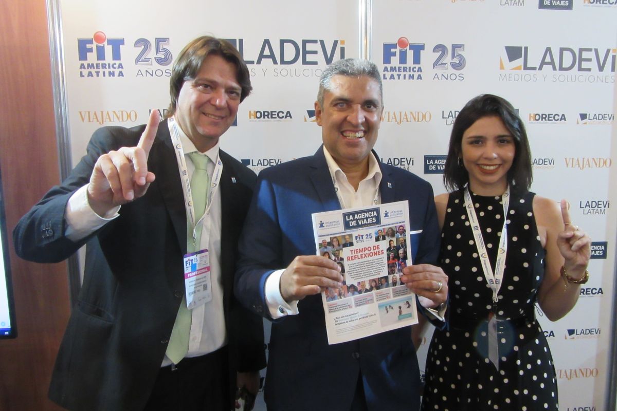 Gerson Vianna Alves, gerente en Argentina; Eduardo Aoki, CEO global; y Lais Aoki, directora de Estrategias.