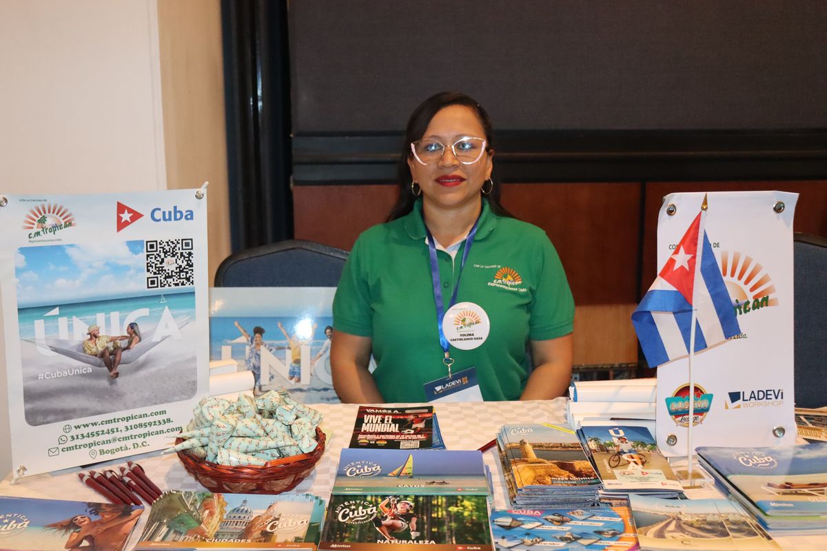 Yolima Castiblanco, comercial de CM Tropican en el Ladevi Workshop Bogotá.&nbsp;