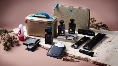 Los nuevos neceseres de Bulgari, en la First Class de Emirates. Los nuevos neceseres de Bulgari, en la First Class de Emirates.