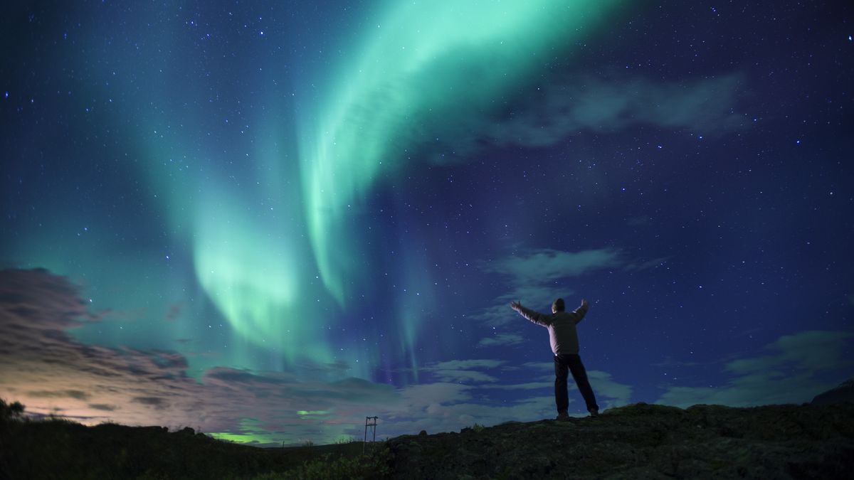 Auroras boreales en Islandia.