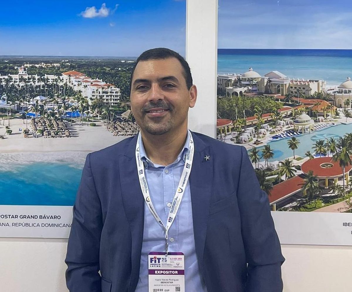 Yoanki Jesús Nieves, director de Marketing para los mercados de Latinoamérica de Iberostar, en FIT.