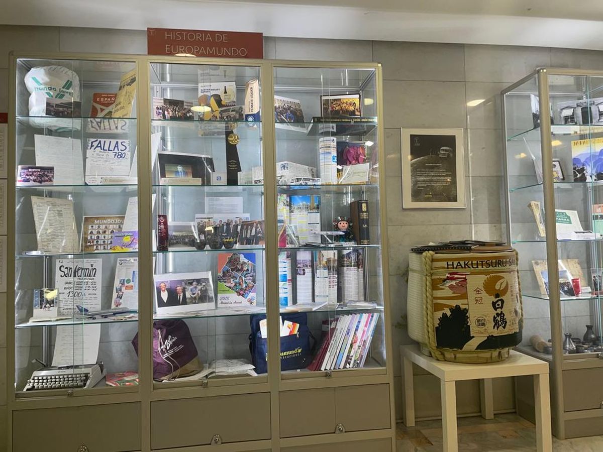 Museo dentro de las oficinas de Europamundo.