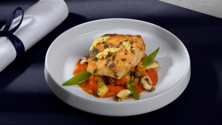 Cocina para paladares exquisitos a bordo de las cabinas La Première y Business de Air France.