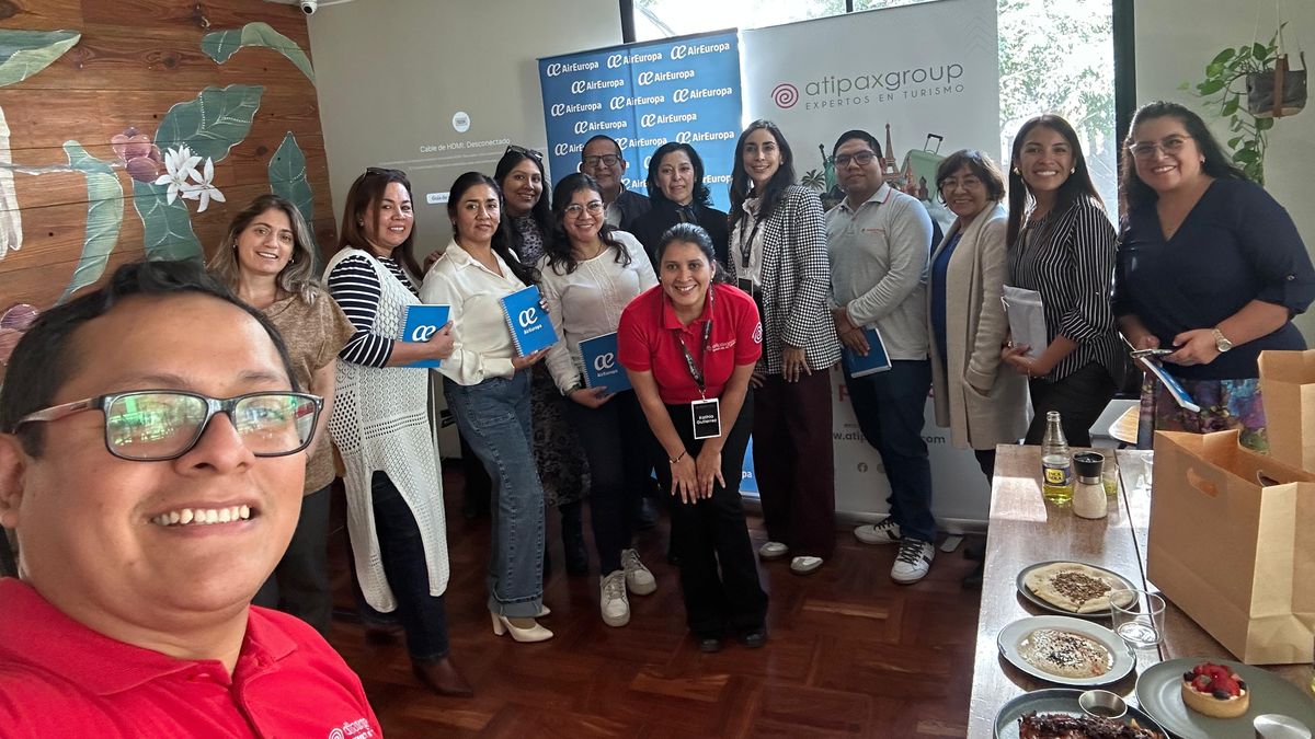 Atipax Group y Air Europa compartieron un almuerzo con los agentes de viajes.