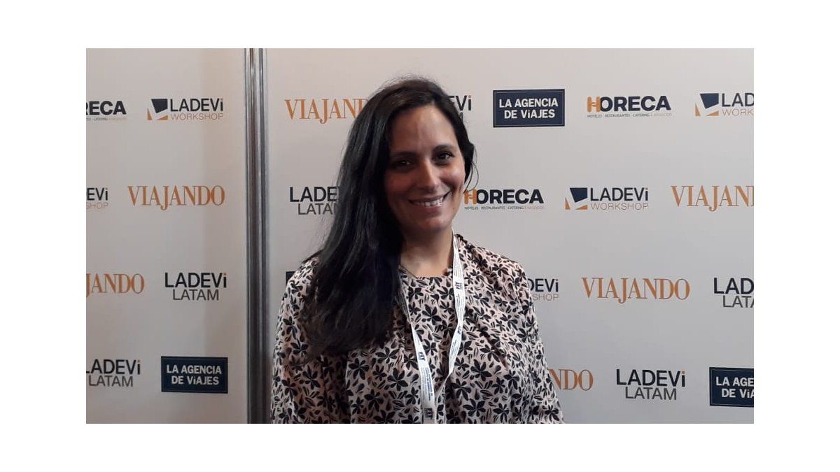 Georgina Caravatti anunció en FIT las póximas aperturas de Sirenis.&nbsp; 