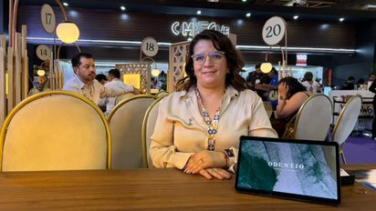 Blanca Pérez, subdirectora de Ventas en Odentio, durante su participación en Tianguis Turístico México.&nbsp;
