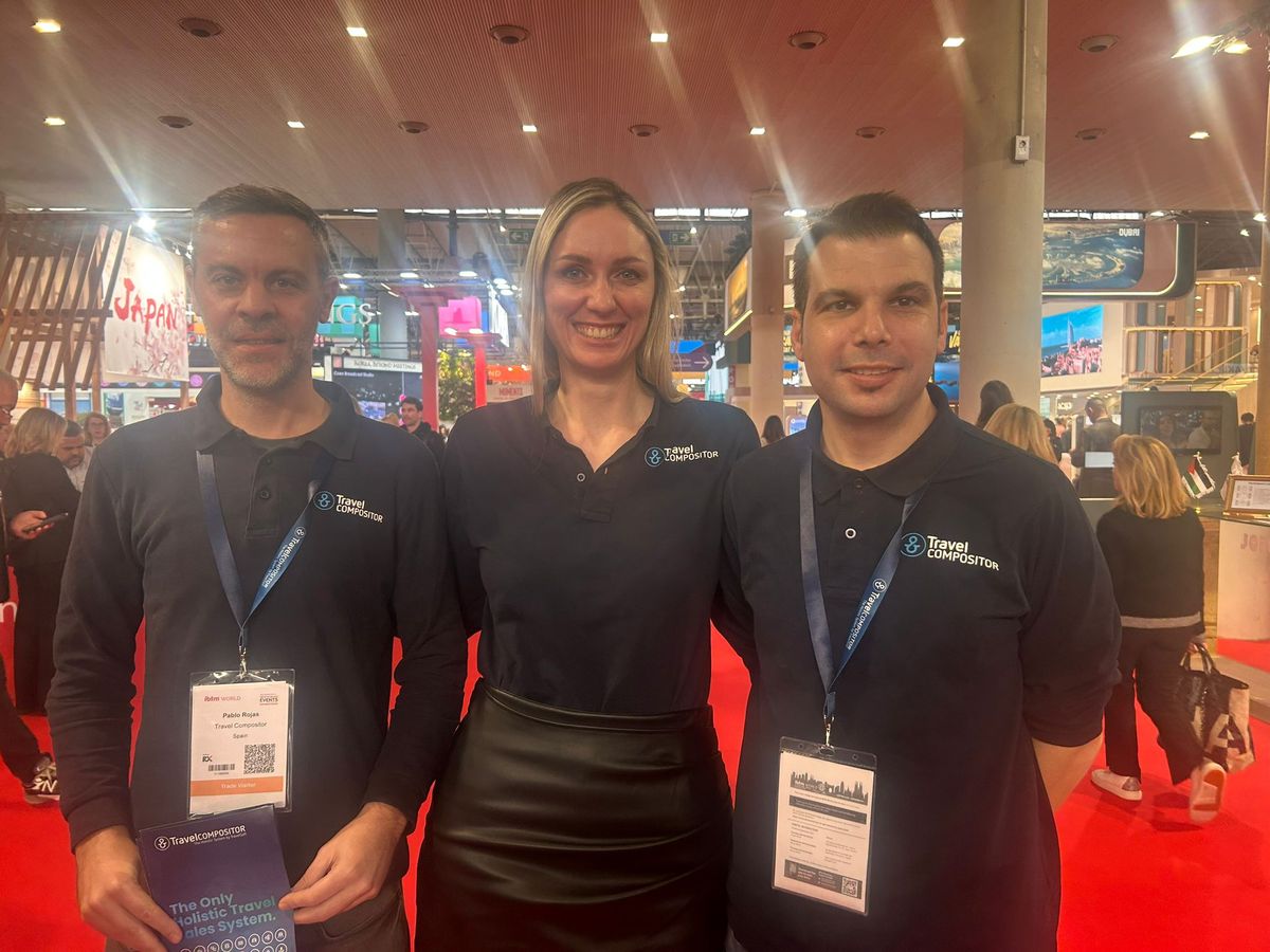Equipo de TravelCompositor presentando su nueva herramienta TC 4 Business.