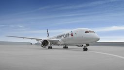 American Airlines opera varias de sus rutas de larga distancia con modernas aeronaves Boeing B-787-