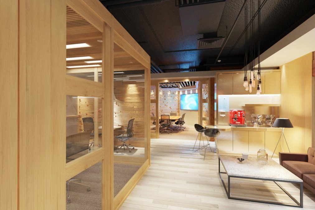 El confortable espacio de coworking Madero del Sheraton Buenos Aires Hotel.