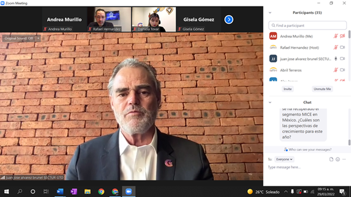 Juan José Álvarez Brunel, secretario de Turismo del estado de Guanajuato, presentó la agenda del World Meetings Forum que se celebrará en abril en San Miguel de Allende, reuniendo a exponentes de la industria MICE a nivel global.