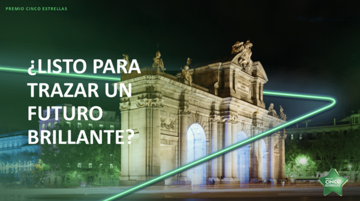 Cartel de los premios de Cinco Estrellas.