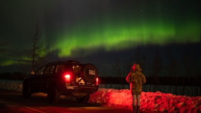 Auroras boreales en Islandia.