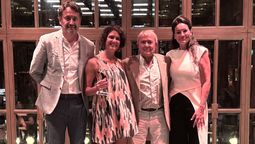 Alex Ruiz, representante del equipo comercial de Hyatt Inclusive Collection para Sudamérica, Jennifer y Tomás Barnfather (Marado Reps), y Verónica Cassano, directora comercial de Mercados Internacionales de la cadena.