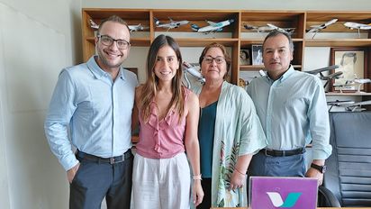 Equipo Via Club: Gerson Ortega, Bernardita Gepp, Mariana Greisse y Roberto Navarrete.&nbsp;