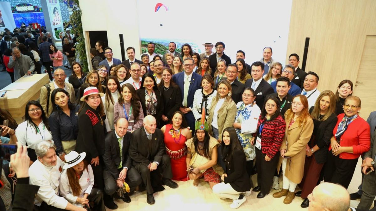 Inauguración del stand de Ecuador en Fitur. 