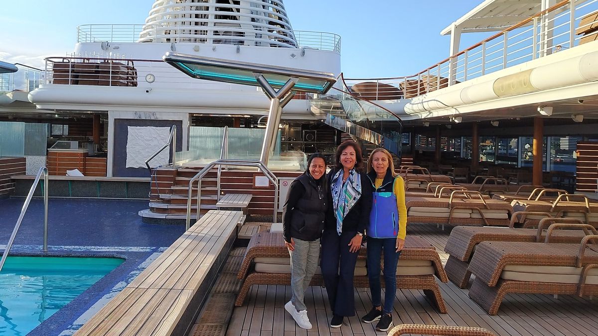El equipo de ventas de MP Global Cruises tuvo una grata experiencia en el barco de lujo.