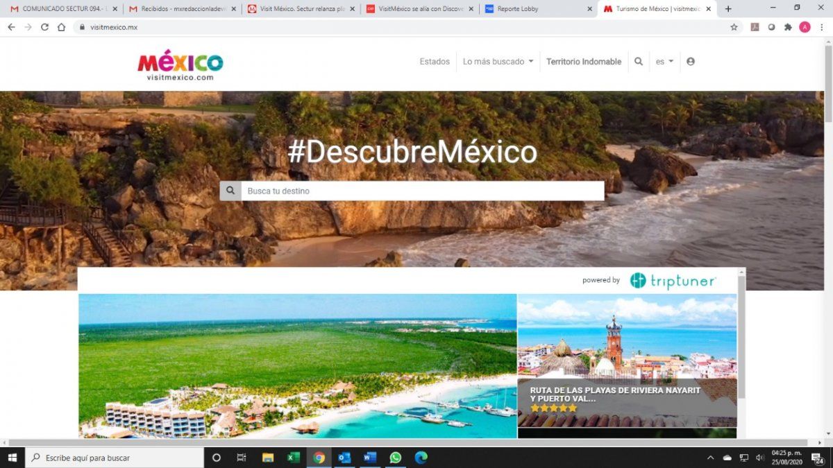 VisitMexico ya habilitó el registro de prestadores de servicios turísticos.