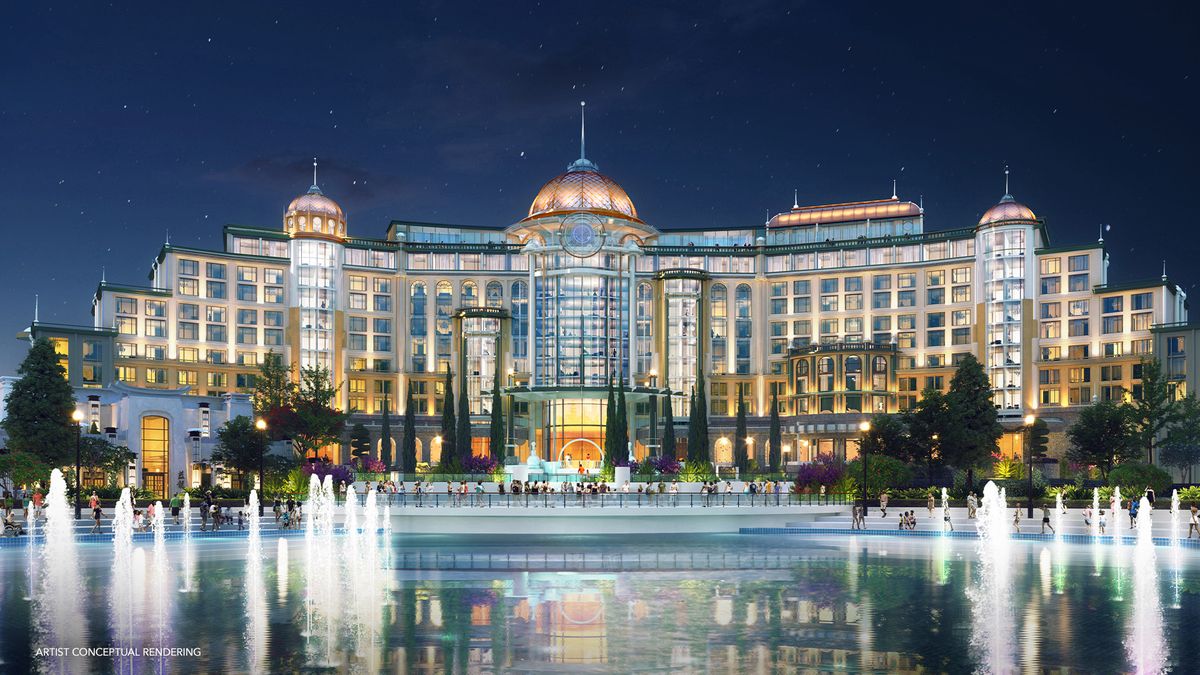 Render del Universal Helios Grand Hotel, una de las grandes novedades hoteleras de Orlando.