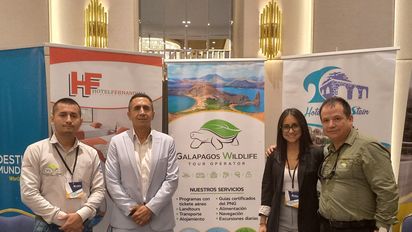 Fuerza comercial de Galápagos Wildlife, incluido Eduardo Jaramillo.&nbsp;