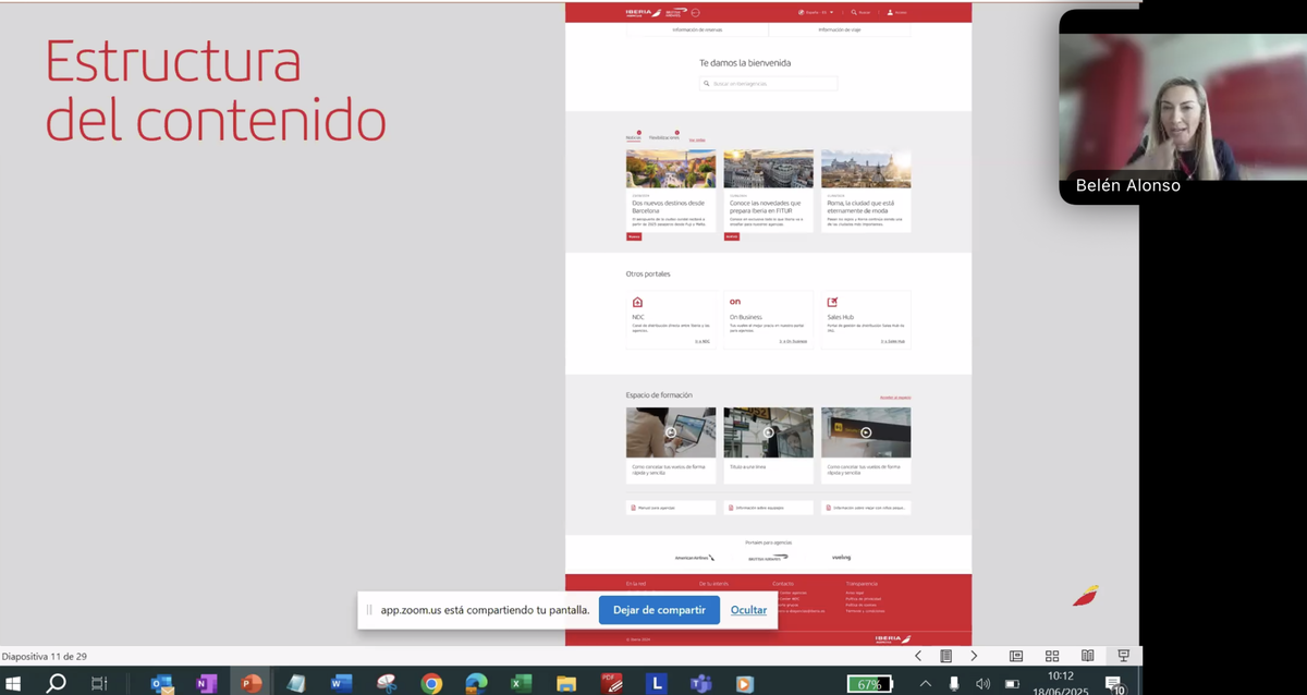 Presentación de la nueva web de agencias de viajes de Iberia. - Ladevi Medios y Soluciones Presentación de la nueva web de agencias de viajes de Iberia.