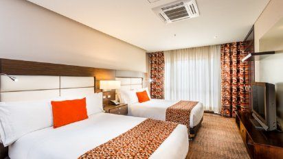 Habitación Twin de la Suite Carlton Familiar del&nbsp;Casa Dann Carlton & Spa.&nbsp;