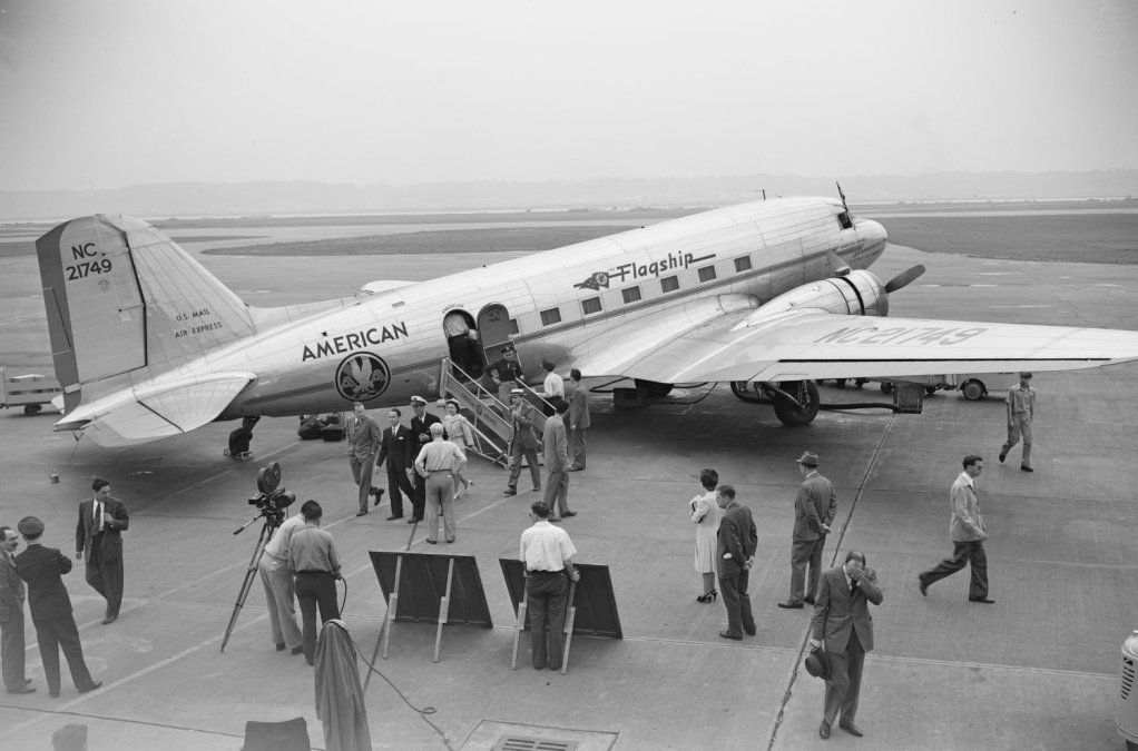 Uno de los míticos Douglas DC-3 que operó American Airlines