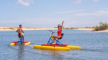 “Hidrobyken” en un canal natural de St. Augustine, en la costa este de Florida.
