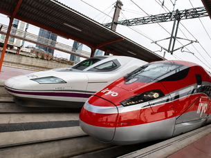 Tren de Iryo y de Renfe