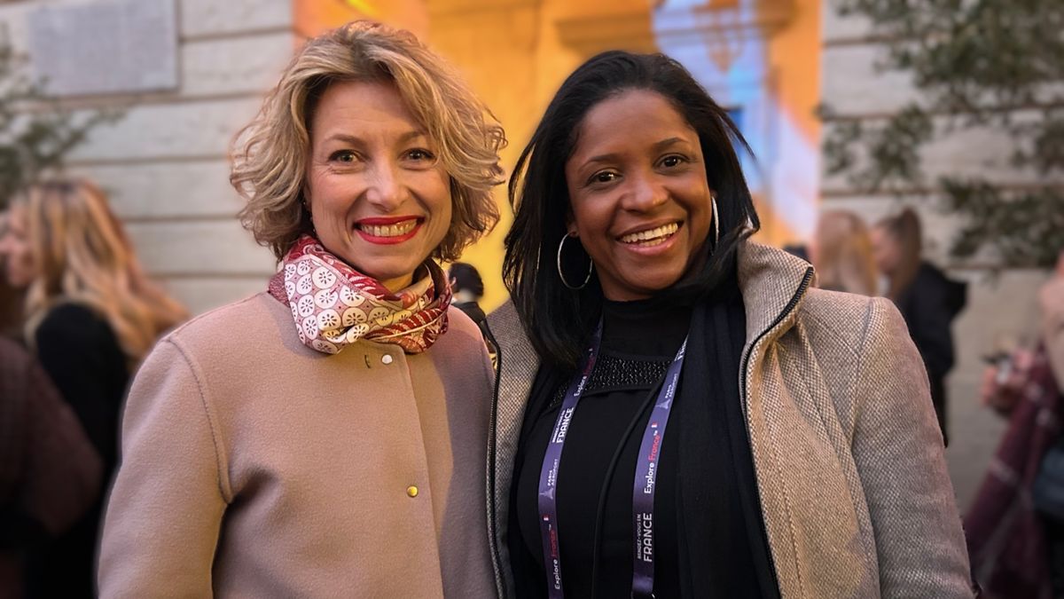 Caroline Putnoki y Shirley Vieira, ejecutivas de Atout France en América del Sur.