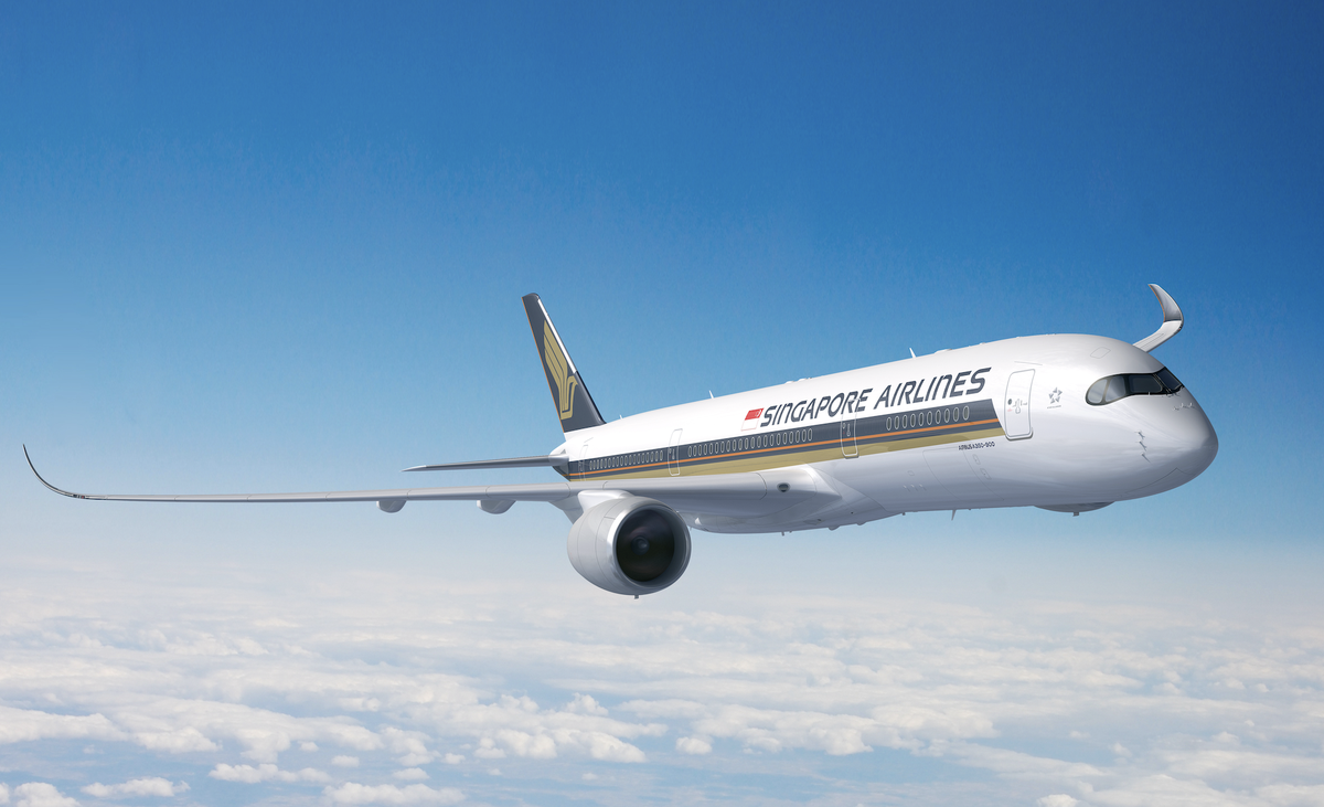 Airbus A350 de Singapore Airlines.