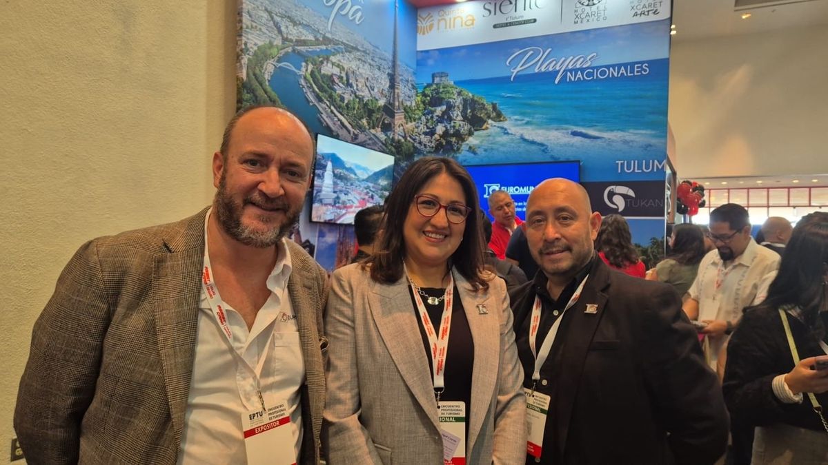 Juan José Román, Abigail Cuevas y Gerardo Díaz Ángeles de Euromundo en EPTU 2026.