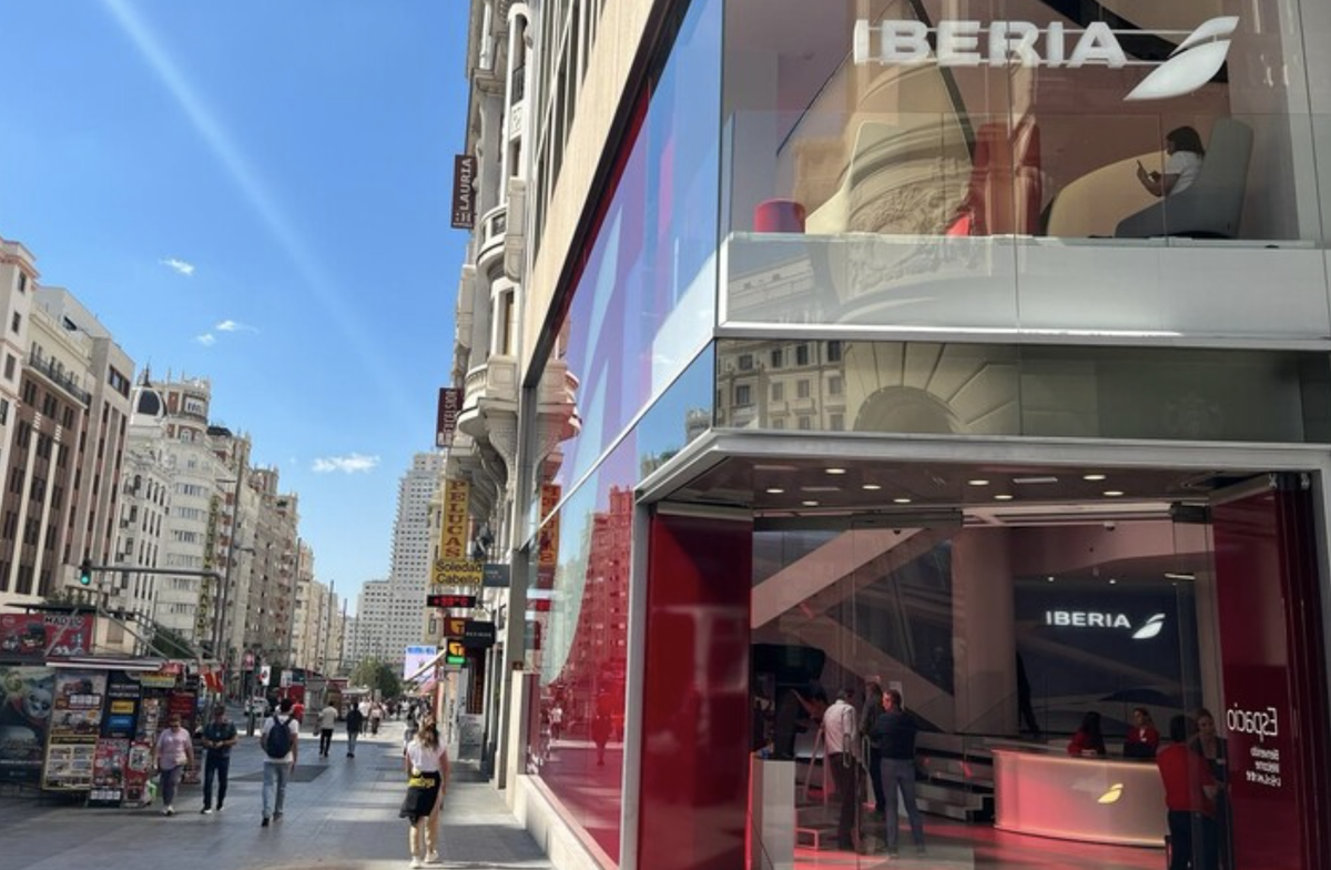 Espacio Iberia en la Gran V&iacute;a de Madrid.