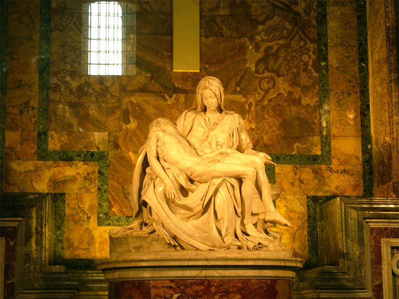 La Piedad, obra de Miguel Ángel.
