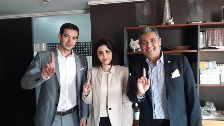 Equipo de Intermac:&nbsp;Agustín Barroso,Lais Aoki y Eduardo Aoki.