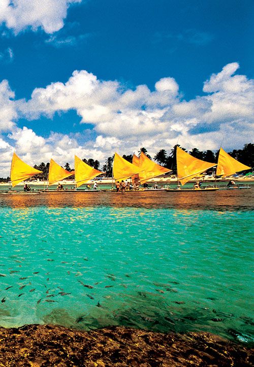 Bellas playas en Porto de Galinhas.